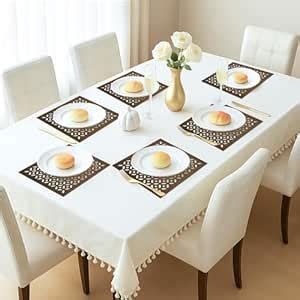 Buy Kuber Industries Leather Rectangular Table Mats Set of 6 | Easy to ...
