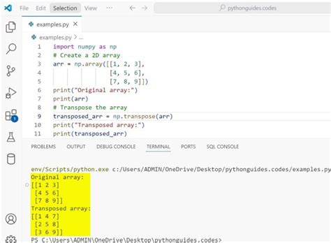 Image result for Python Transpose 2D Array