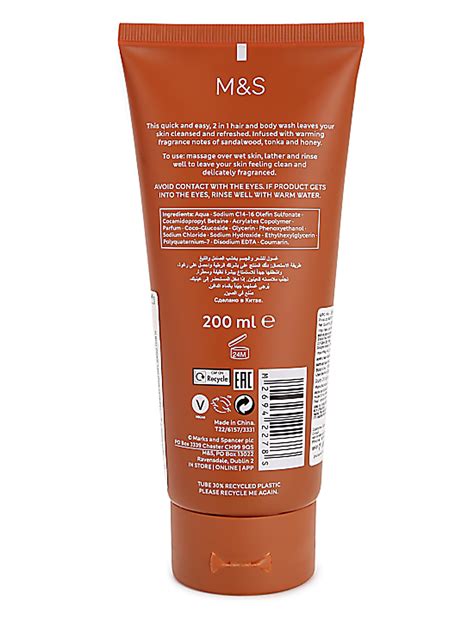 Buy Sandalwood and Tobacco Hair & Bodywash Gel at Marks & Spencer
