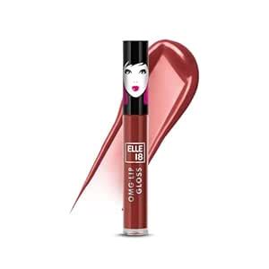 Buy Elle 18 OMG Lip Gloss, Glossy Finish, Brownie Babe, Non-sticky ...