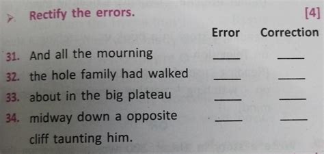 Rectify the errors. - Brainly.in