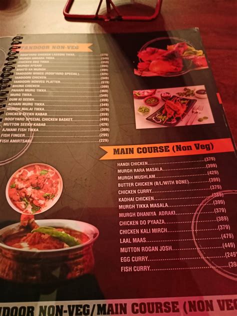 Menu at The Roofyard Cafe and Lounge, Bareilly