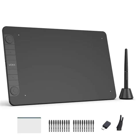 VEIKK VK1060PRO Drawing Tablet,10x6 inch/25.4 x15.24cm Graphic Pen ...