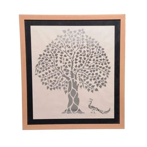 Kala Kothari Sanjhi Tree Painting (14 X 17 Inch) : Amazon.in: Home ...