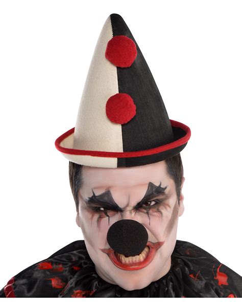 Pointed Clown Hat With Bobble as costume accessory | horror-shop.com