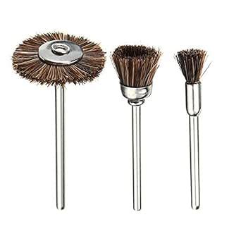 Oblivion Rust Remover Brush 3 Pcs – Brown Color Brass Wire Wheels Set ...
