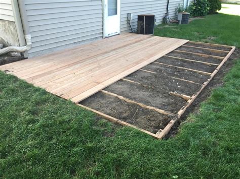 Ground Level Floating Deck