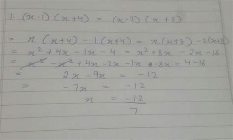solve each of the following linear equations - Brainly.in