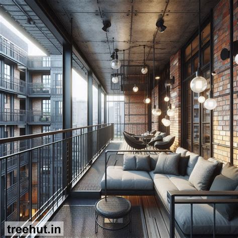 Industrial Loft Balcony Design Ideas