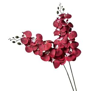 Buy Garden Art Artificial Orchid Flower Stick (Pack of 2) | 9 Flower ...