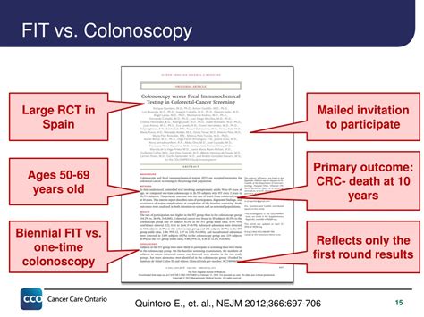 PPT - The Evolution of Colorectal Cancer Screening PowerPoint ...