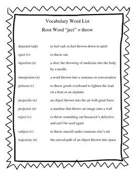 Greek & Lating Root Words - JECT by Love2TCH | Teachers Pay Teachers
