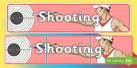 The Olympics Shooting Display Banner (teacher made) - Twinkl