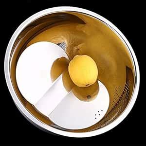 Bowl Wash Rice Fruit Vegetable Kitchen Side-Bottom Strainer Sieve 26cm ...