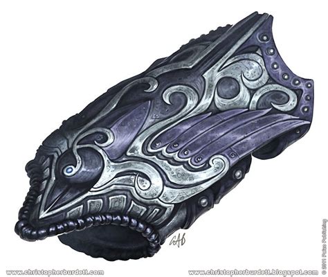 Zolurket Mines Raven Bracer by Christopher Burdett