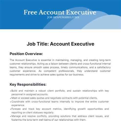 Account Executive Vacancy