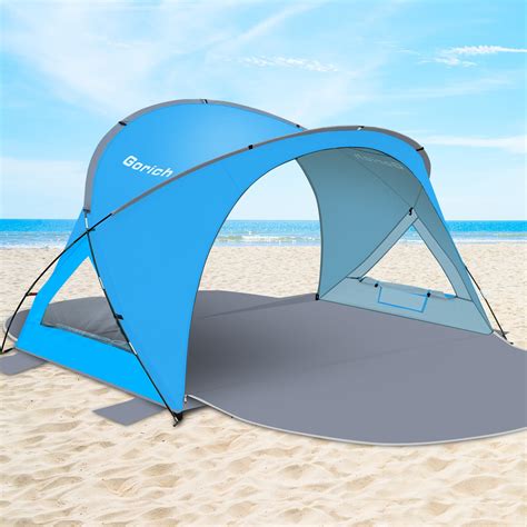 Gorich Beach Tent Sun Shelter with UPF50+ UV Protection for 3-6 Person ...