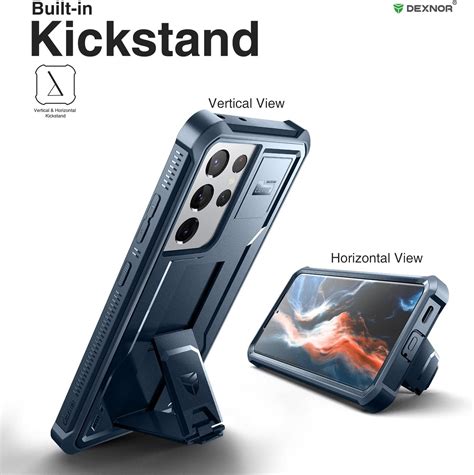 Buy Dexnor for Samsung Galaxy S21 Ultra Case, [Built in Screen ...