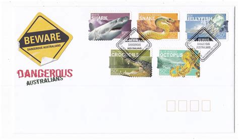 Australia 2006 First Day Cover FDC 5v Stamps Cancelled Dangerous ...