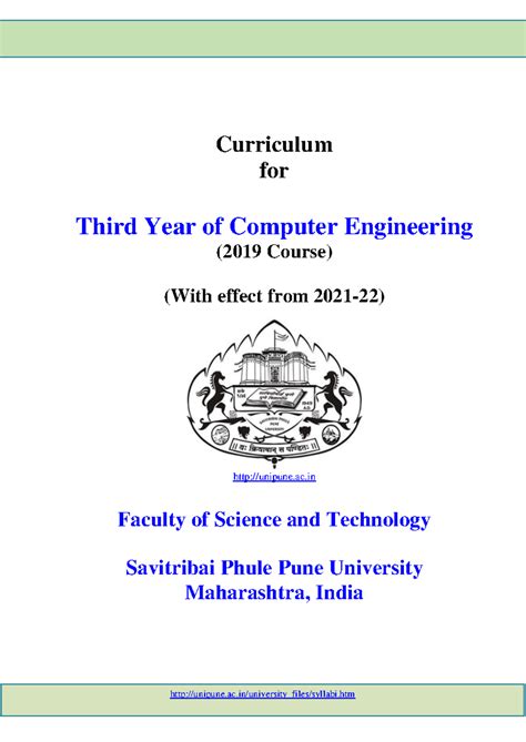 Third Year Computer Engineering (2019) Curriculum Patterns - Sem 5 & 6 ...