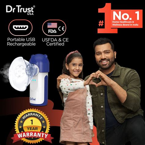 Dr Trust USA Compressor Nebulizer Machine, Portable Mesh Nebulizer