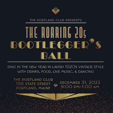 The Roaring 20s Bootlegger's Ball - Portland Old Port
