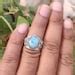 Buy Natural Larimar Ring Sterling Silver Dominican Republican Larimar ...
