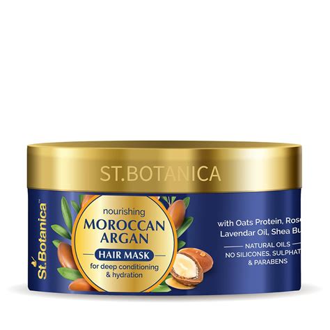 St.Botanica Nourishing Moroccan Argan Hair Mask for Women & Men ...