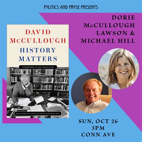 Dorie McCullough Lawson & Michael Hill — History Matters — at Conn Ave ...