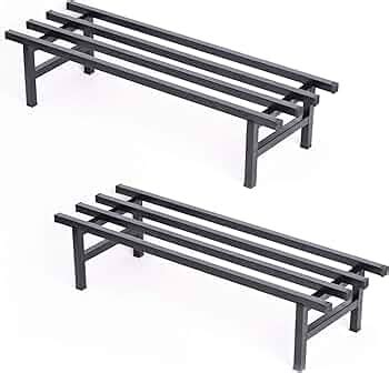 UGAOO Elevate Square Tube Plant Stand (Black, Set of 2) | Heavy Duty ...
