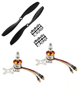 INVENTO 2Pcs 1200KV BLDC Brushless Motor + 8045 8x4.5 8 inch Propeller ...