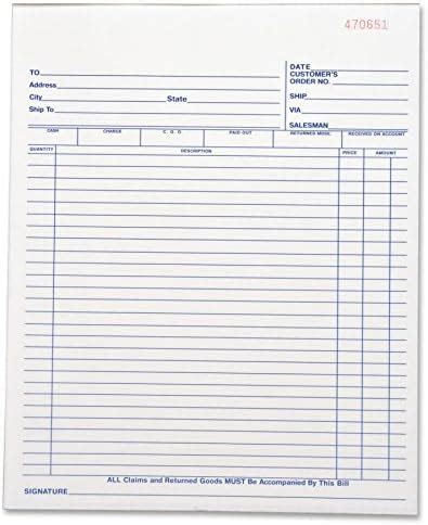 Business Source Carbonless All-Purpose Forms Book - Duplicate - 50 ...