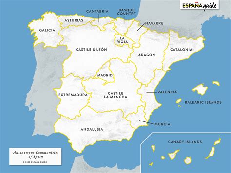 Spain Regions Provinces S