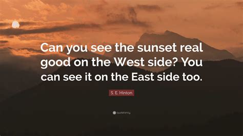 The Outsiders Sunset Quote