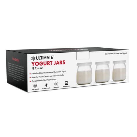 Amazon.com: Ultimate Yogurt Jars - Make More Delicious Yogurt! 8 Count ...