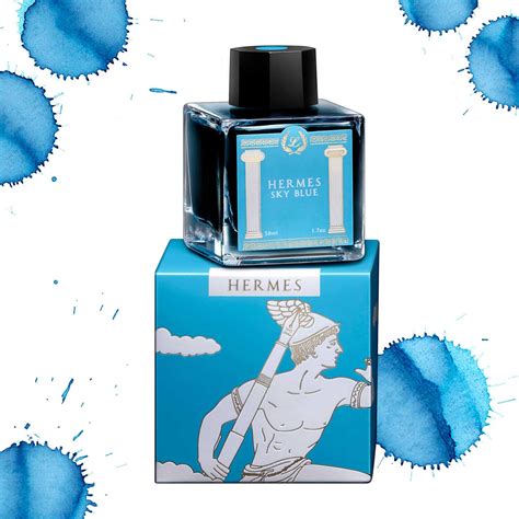 Laban Greek Mythology II Ink Bottle, Hermes Sky Blue - 50ml – Makoba