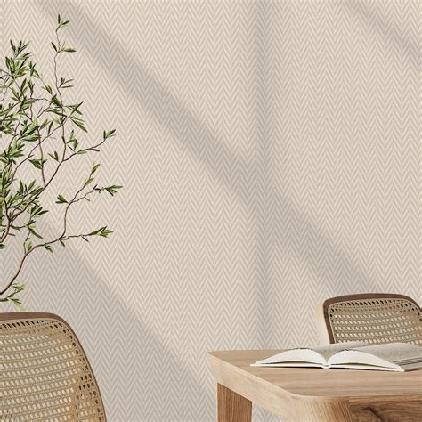 Herringbone Wallpaper in Natural – I Love Wallpaper