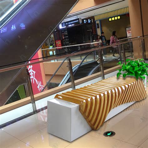 商场排骨等候休闲椅 - 深圳市凡贝尔玻璃钢工艺有限公司