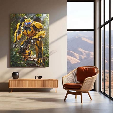 Bumblebee Transformer Metal Poster – Iconic Autobot Wall Art – TURTLEWINGS