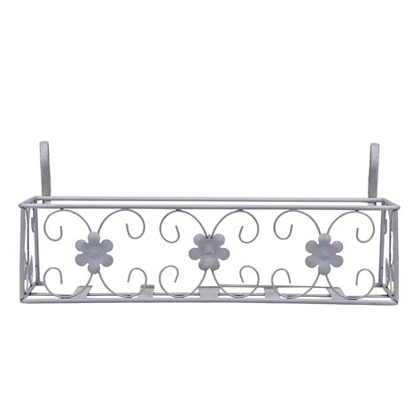 Dime Store Hanging Basket for Railing Fence Over The Balcony Grill Rac