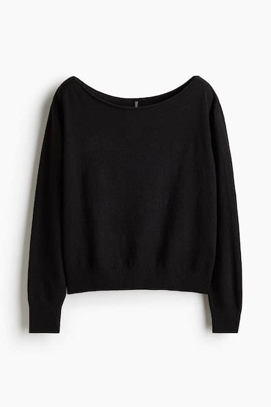 Women's Black Off-the-shoulder jumper | H&M IN