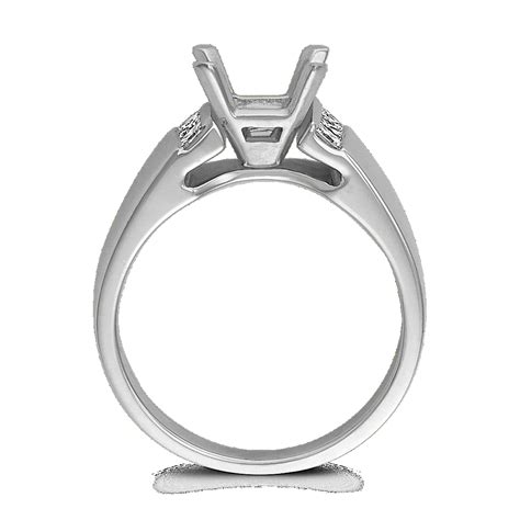 Princess Cut Diamond Cathedral Engagement Ring with Channel Setting ...