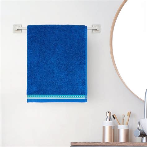 Buy Medley Santorini Cotton Striped Hand Towel - 60x40cm from Home ...