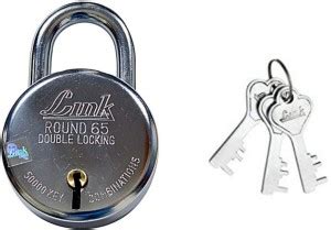 Link Locks 65mm STEEL Round Double Locking Padlock (Market Leader in it ...