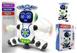 Pick n Play 360 Degree Rotating Dancing Robot with Bump n Go Action ,3D ...