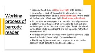 Image result for Working Principle Bar Code Card Reader