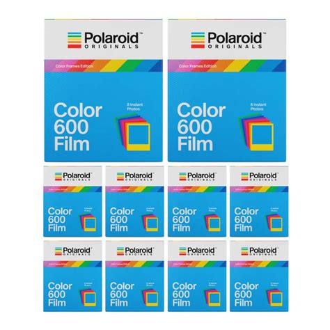 Polaroid Instant Color Film for Color Frames (600 Camera) 10 Pack ...