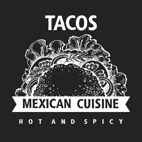 Hand gezeichnetes Taco-Banner. | Premium Vektor