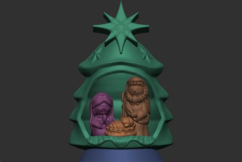 🎄 Christmas Nativity・Free STL File for 3D printing・Cults