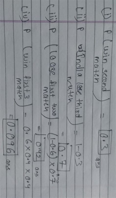 In a bilateral cricket series between India and South Africa, the ...